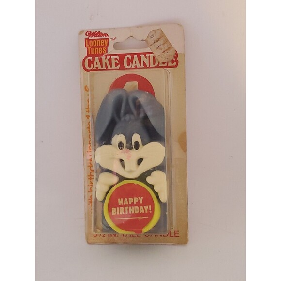 Bugs Bunny Birthday Loony Tunes Cake Topper Candle Vintage 1979 Warner Bros - Picture 1 of 9